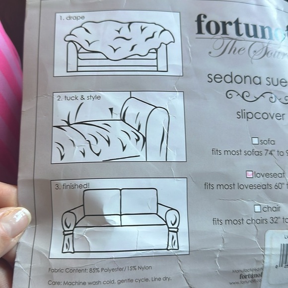 Fortunoff Sedona Loveseat Slip Cover - Picture 6 of 6